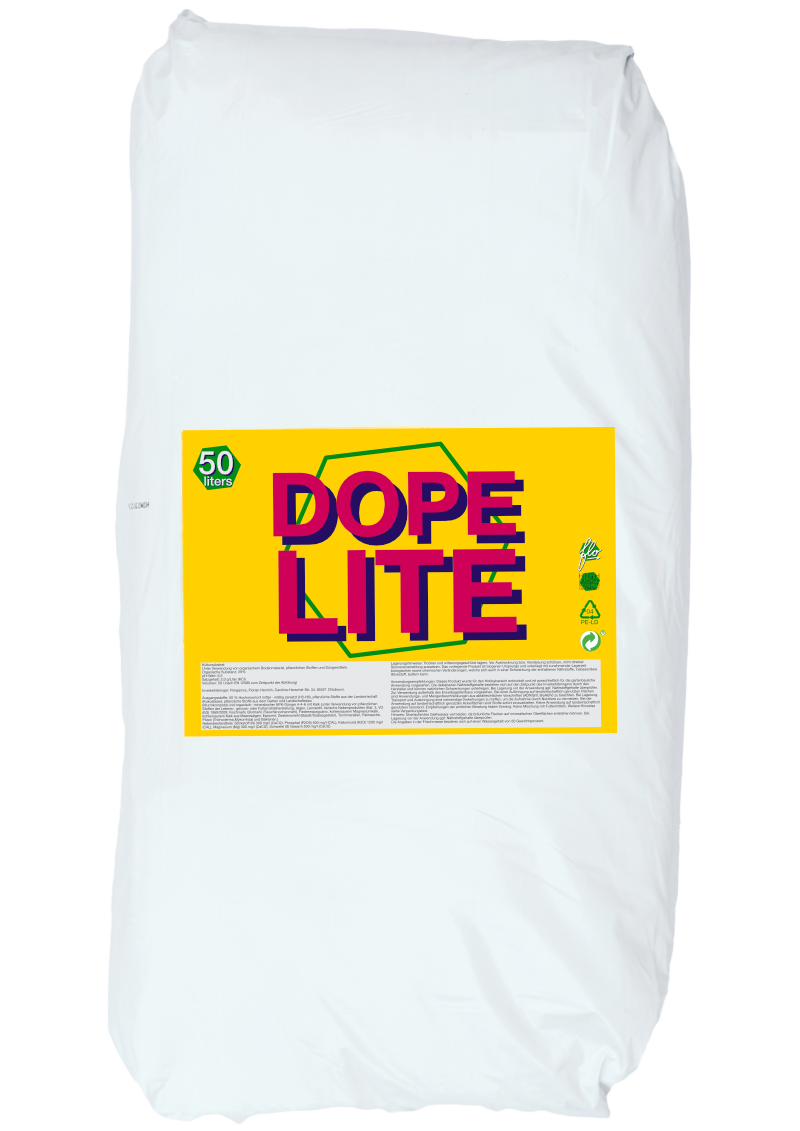 Florganics Dope Lite – Leicht vorgedüngtes Living Soil Substrat mit FLO, 50 L