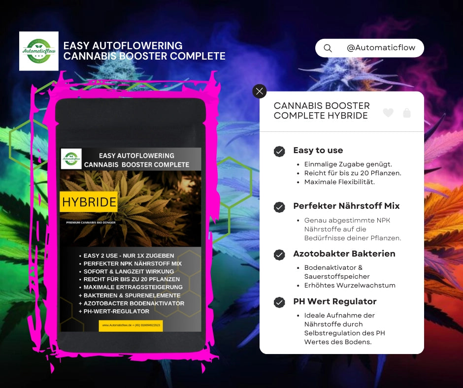 EASY AUTOFLOWERING CANNABIS BOOSTER COMPLETE MIX HYBRIDE - AUTOMATICFLOW